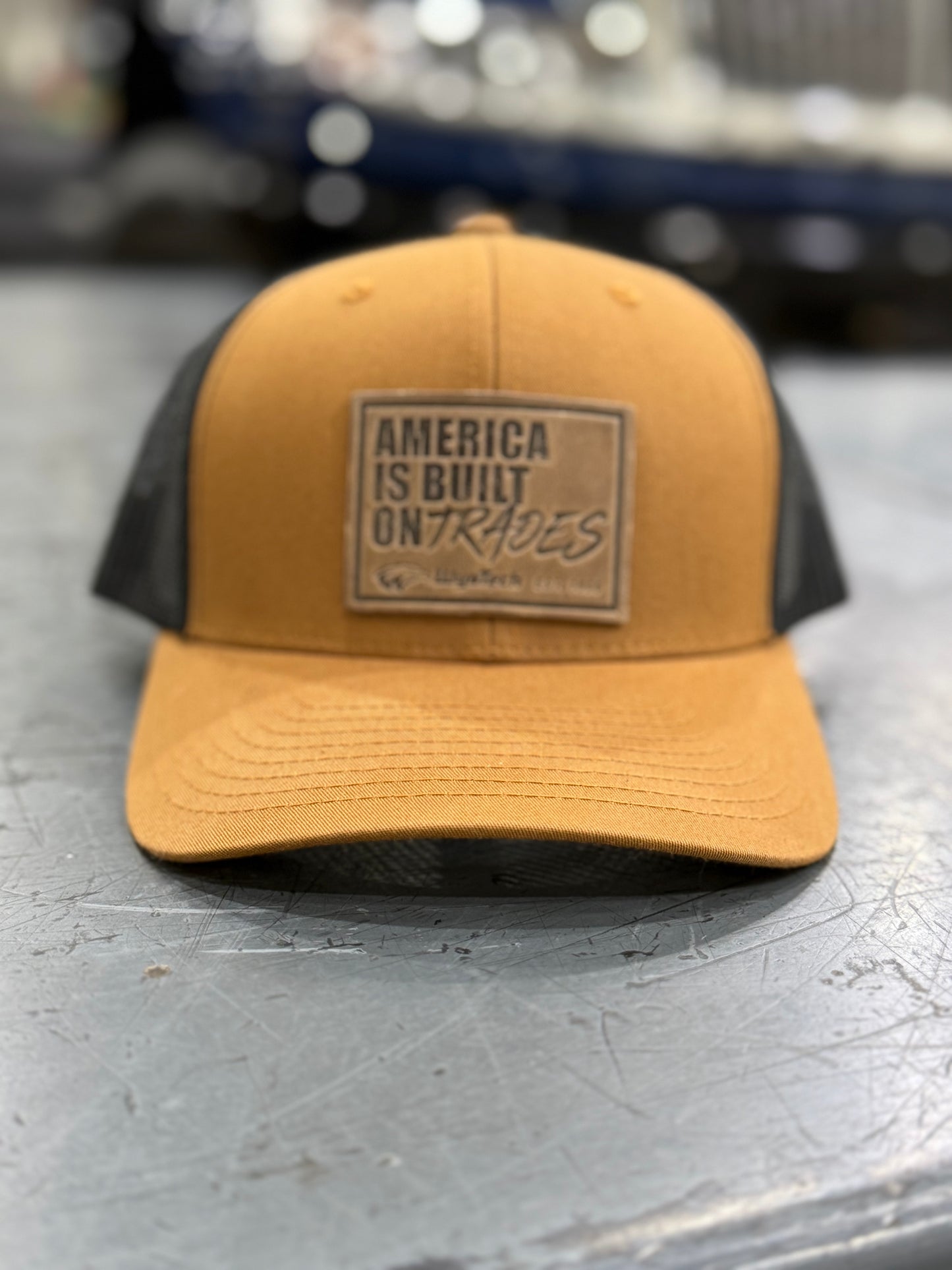 Built On Trades Range Leather Hat