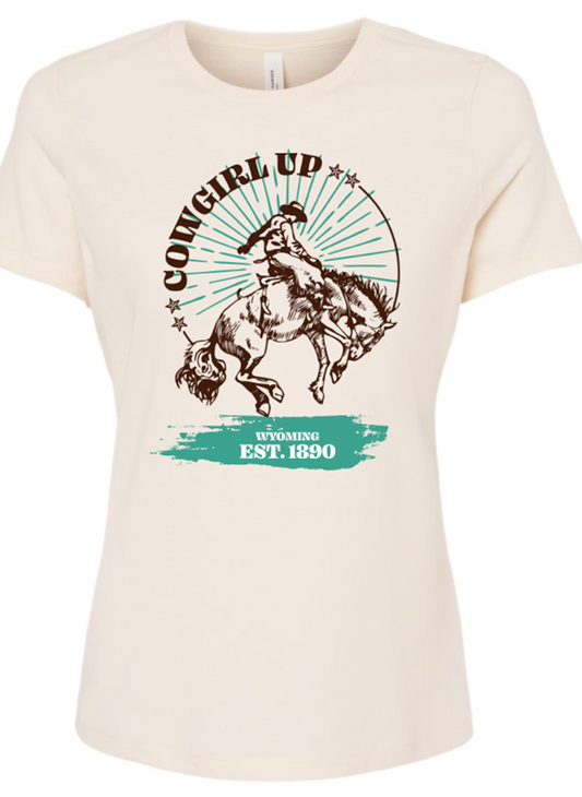 Cowgirl Up- Bucking Horse T-shirt | Know Your Brand