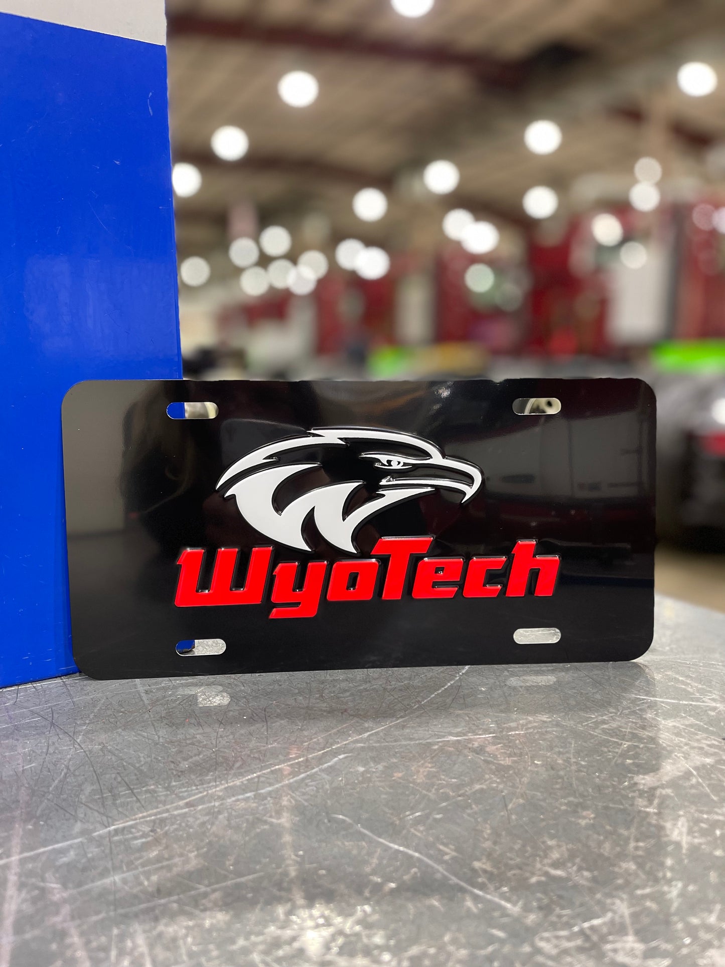 WyoTech Novelty License Plate