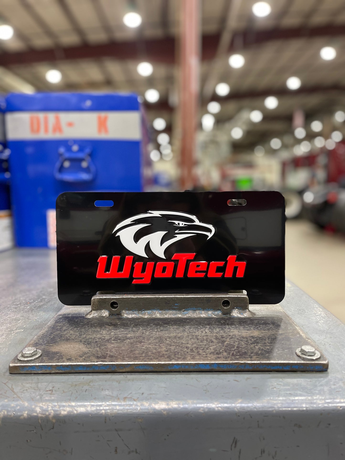 WyoTech Novelty License Plate