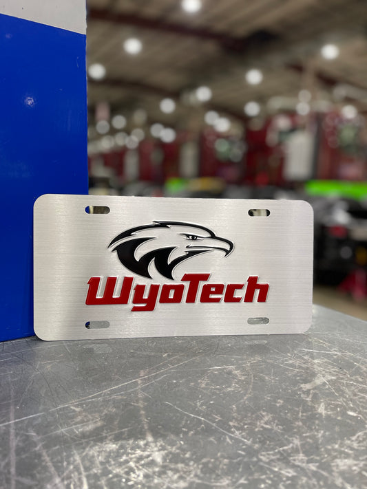 WyoTech Novelty License Plate