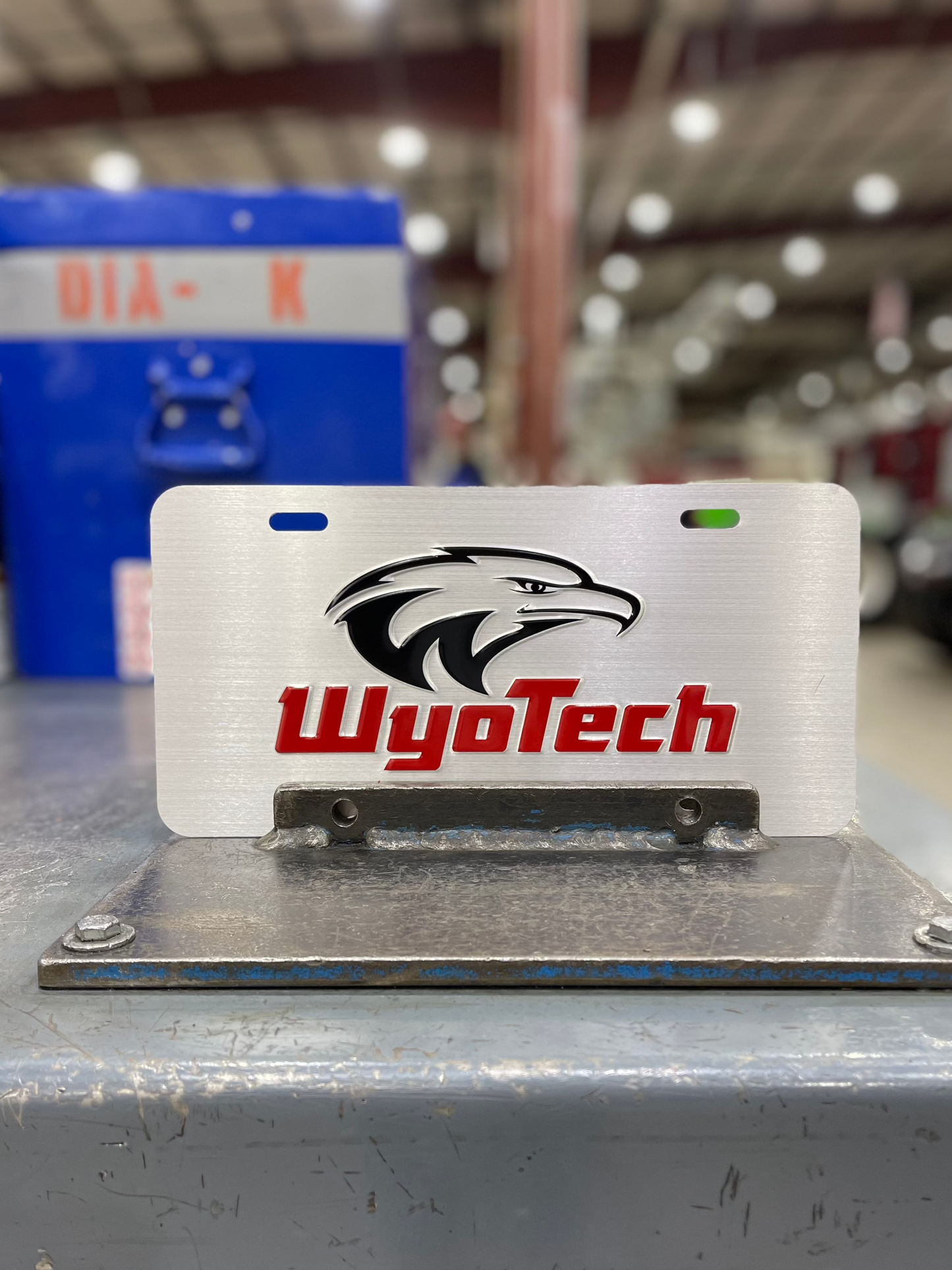 WyoTech Novelty License Plate