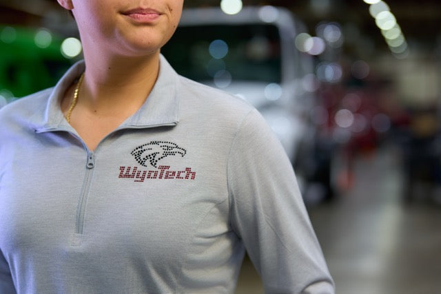 Quarter Zip Bling Long Sleeve