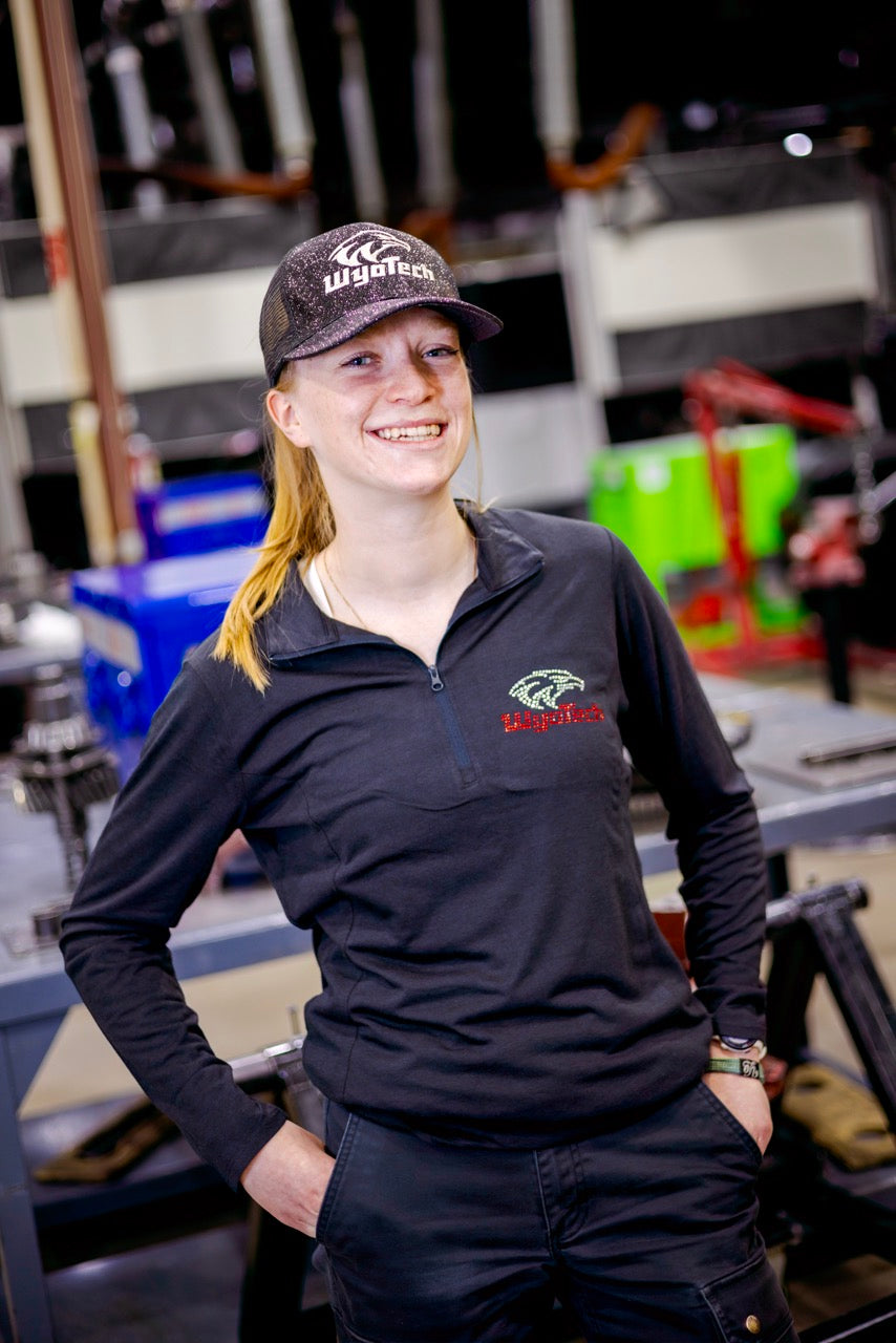 Quarter Zip Bling Long Sleeve